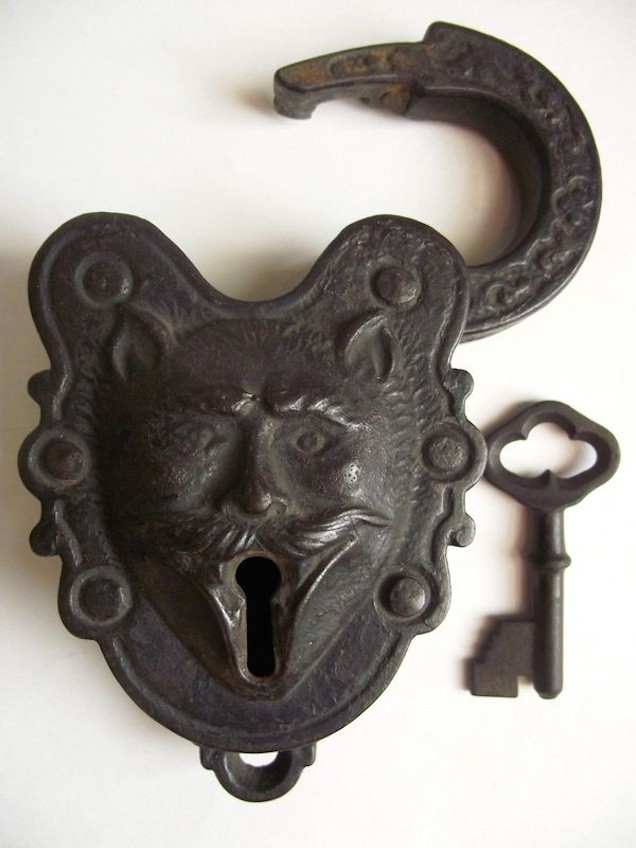 antique padlock